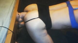 Sissy Femboy Training His Boyhole with a Big Dildo