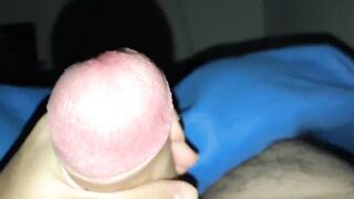 Jerking off my huge cock during night - 12 image
