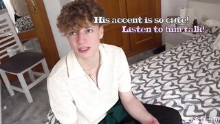 CUTE BLOND TWINK TAKES ARM SIZED COCK