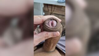 UNCUT TWINK JERKING OFF - Subscribe to my onlyfans: lkingsbr - 1 image