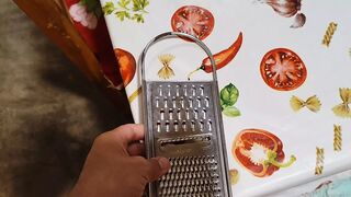Extreme stick punishment with carrot grater. - 1 image