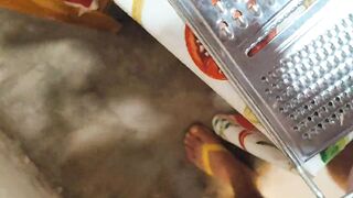 Extreme stick punishment with carrot grater. - 3 image