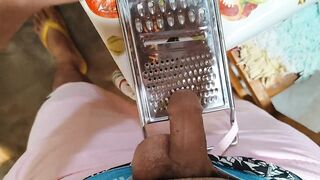 Extreme stick punishment with carrot grater. - 5 image