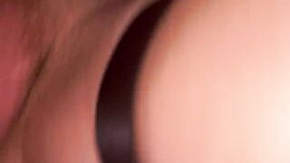 Big cock Solo Skinny twink boy crossdresser self-fuck close up with a realistic dildo anal masturbation - 2 image