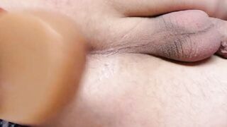 SCHOOLGIRL FEMBOY FIRST TIME ANAL! (Fingering, Streching, Spanking, Big Cock) - 13 image