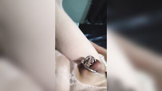 Caged sissygasm squirt brom bbc dildo intense anal orgasm - 9 image