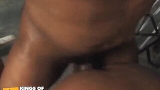 Muscular Black Dude Smashes and Spanks a Twink with Tight Asshole - 14 image