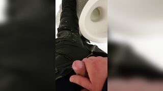 Jizz off on leather biker pants - 14 image