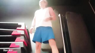 Sexy Boy Doing Exercise and Shower - 12 image