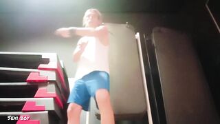 Sexy Boy Doing Exercise and Shower - 13 image