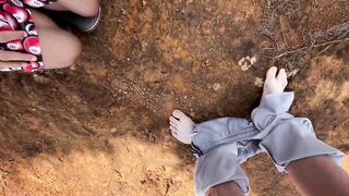 I Suck a Bitch's Cock and Put My Finger in Her Ass in the Woods - 7 image