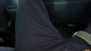 I Was Kicked Out by a Taxi Driver, Shock! I Jerked off the Taxi Driver in the Back of the Car While He Was Driving Me to Work - 3 image