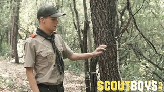 ScoutBoys Scoutmaster Dolf Dietrich barebacks blond virgin boy hard - 2 image