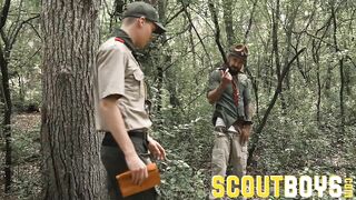 ScoutBoys Scoutmaster Dolf Dietrich barebacks blond virgin boy hard - 3 image