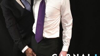 MasonicBoys Church lad Ethan Tate barebacked by big dick suited DILF - 4 image