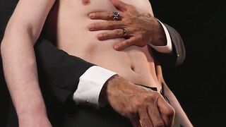 MasonicBoys Church lad Ethan Tate barebacked by big dick suited DILF - 5 image