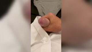 Teacher and student. Old teacher gets first time helping hand from young 18 virgin student handjob with big hot cum. - 11 image