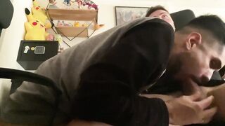 sucking my friend big hard cock - 15 image