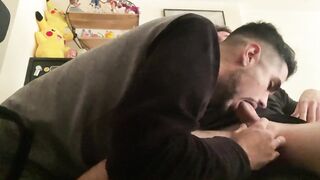 sucking my friend big hard cock - 7 image