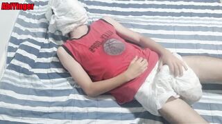 Diaper Masked Boy 18+ Jerking Off and Cumming