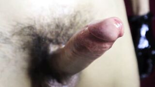 very powerful orgasm and a lot of cum from the best cock massage with oil