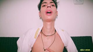 Sexy Skinny Twink Magic C Jerking His Big Cock And Shooting His Cum On Your Face