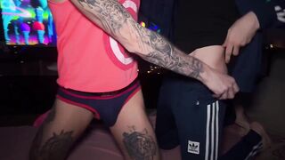 guys with big dicks had an orgy and fucked each other hard part 1 - 2 image