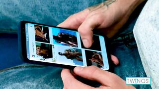 Hot Brunette Twink Thomas T Jerks Off And Fingers His Butt! - 1 image