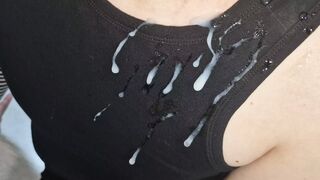 Twink sucker in cum daddy's dick fountain and squirt of hot cum! - 1 image