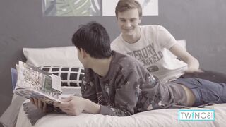 Slim Twink Lucas A Gets His Ass Fucked By Horny Logan S! - 2 image