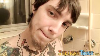 Hot and cute straight dude Blinx wanking his big pecker - 4 image