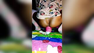 Fufu femboy enjoy playing his huge dildo - 7 image