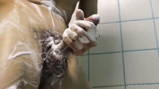 beautiful cock massage in the shower - 15 image