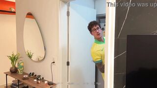 The gringo's dream was to give it to two big dicks. I called my friend and we did a DP on him. - 9 image