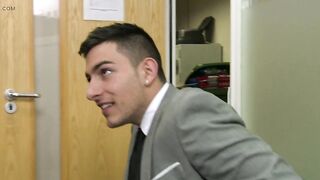 Very busy but horny boys have office fuck