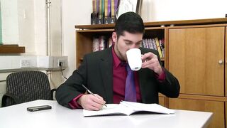 Very busy but horny boys have office fuck - 5 image