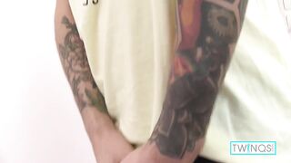 Cute Twink Xander H Deepthroats Sexy Noah A's Big Hard Cock! - 2 image