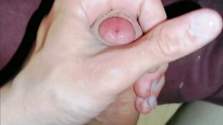 handjob big cock close up lubricant