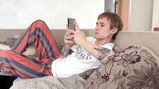 student with a big dick sent a photo of his dick to a cute twink, student fucked a twink's asshole hard - 4 image