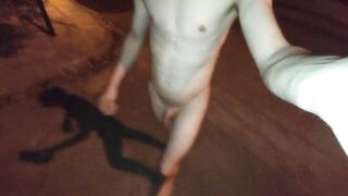 Almost caught while walking naked in public - 6 image