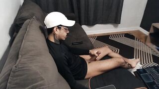 IP CAM SPY TWINK BIG BLACK DICK - 5 image