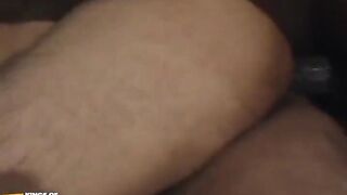 White Twink with Hat Gets Intense Anal Fuck From His Black Friend on the Bed - 5 image