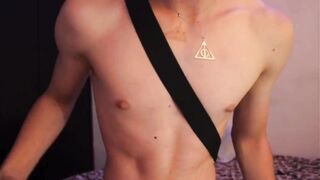 Colombian Twink masturbates in soccer shorts