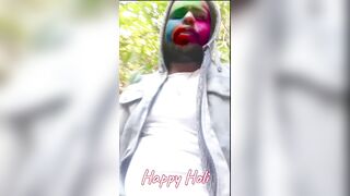 Holi bhabhi ke saath jungle mein lathmar holi #happyholi - 7 image