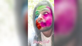 Holi bhabhi ke saath jungle mein lathmar holi #happyholi - 9 image
