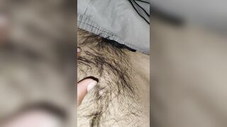 Playing with my body hair