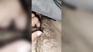 Playing with my body hair