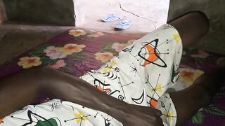 I discreetly show a glimpse of my big black cock - 12 image