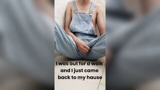 Young man strips for you and that makes him horny. - 1 image