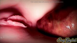 very close-up cock enters my secretary wet holes - 8 image